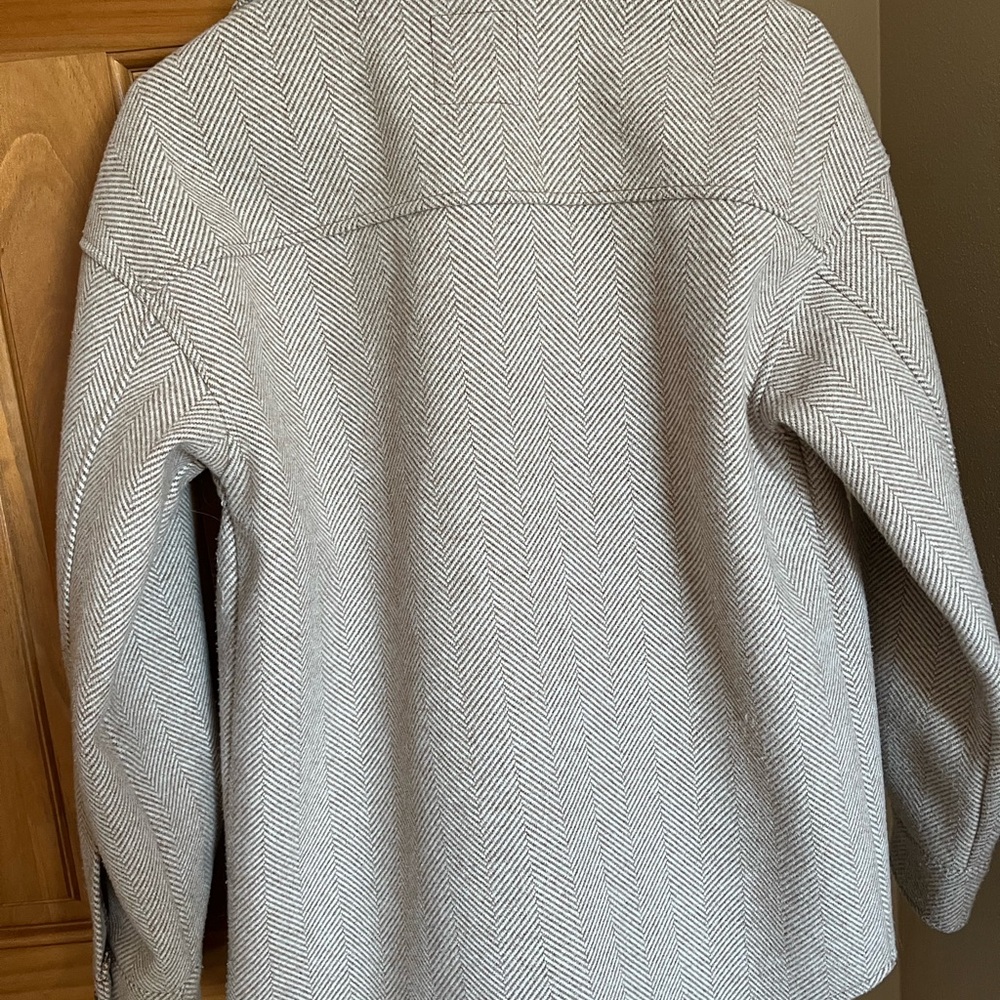 Beige Fall Coat Small Jacket Anthropologie - image 5